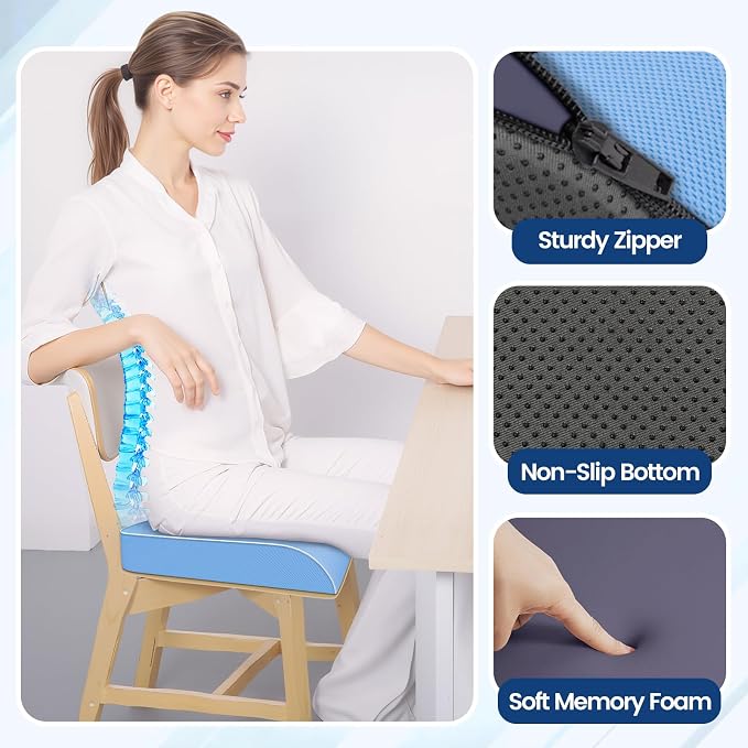 SweetSlubr Seat Cushion for Tailbone Pain Relief, Office Chair Cushion - Image 6