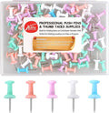 Push Pins Macarone Thumb Tacks Standard Pushpins Steel Point and Plastic Head by Yalis