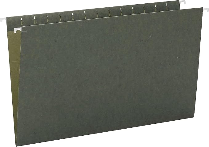 Smead Hanging File Folder, No Tabs, Legal Size, Standard Green, 25 per Box - Image 2
