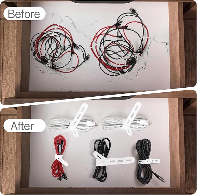 Donruby 24Pcs Silicone Cable Ties - Image 6