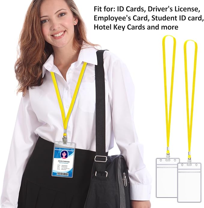 Marspark 100 Pcs ID Badge Holder - Image 4