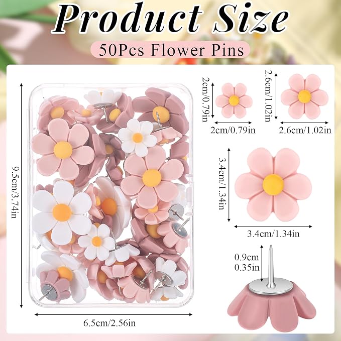 Dispowreath 50 Pcs Flower Push Pins - Image 2