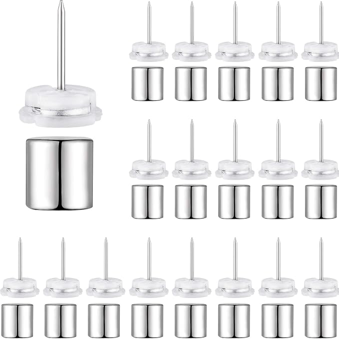 Outus 10 Sets Magnetic Push Pin Magnet Thumb Tack Poster Hanger Thumb Tacks by Outus