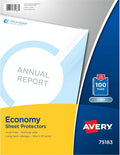 Avery Clear Economy Sheet Protectors, Top Load, 100 Document Protectors by Avery