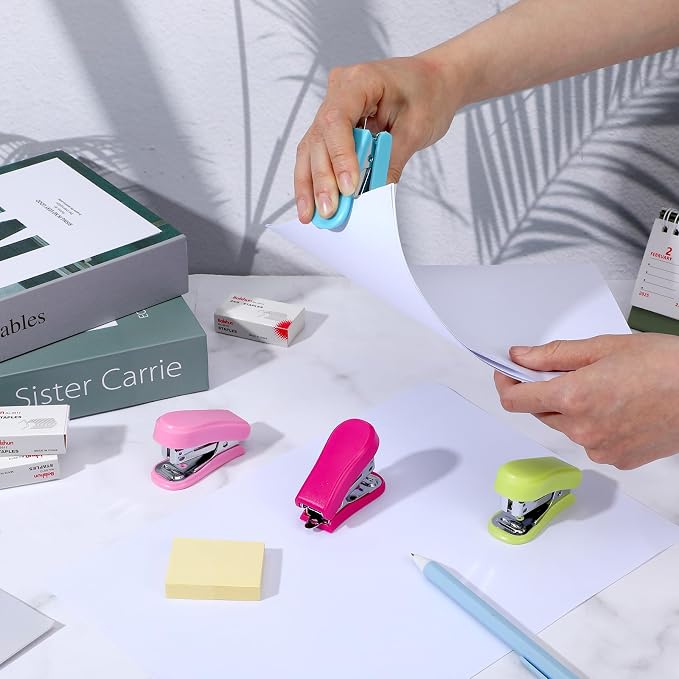 24 Pcs Mini Stapler with 24 Boxes Staple, Includes Built in Staple Remover - Image 5