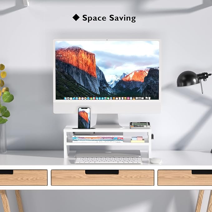 BONTEC Wooden Monitor Stand Riser - Image 7
