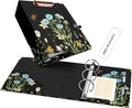 Ospelelf Small Three Ring Binder 2 Inch, Floral Round Ring Clipboard Binder by OspelelfOfficeSupplies