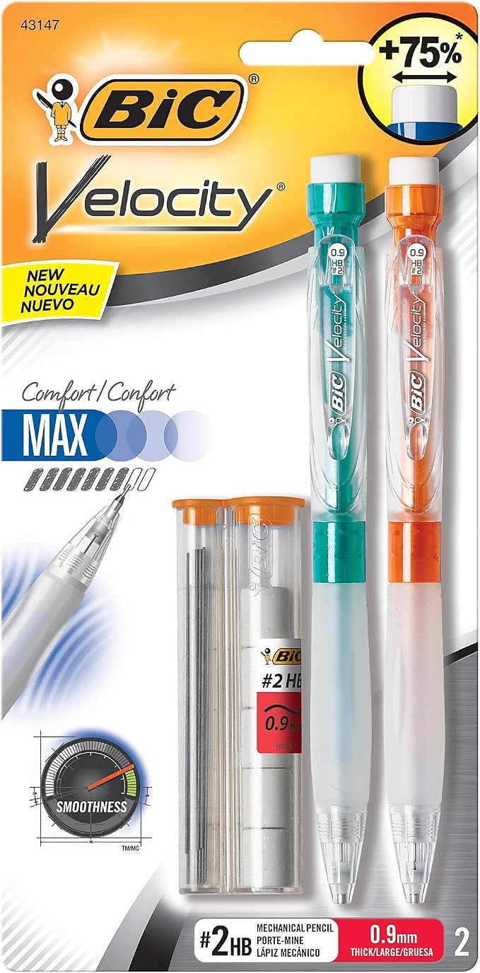 BIC Velocity Max Mechanical Pencils, by BIC