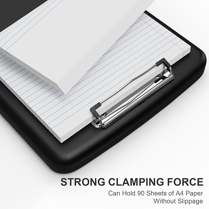 Plastic Clipboard with Storage, 8.5 x 11 Storage Organization Box Side-Opening - Image 4