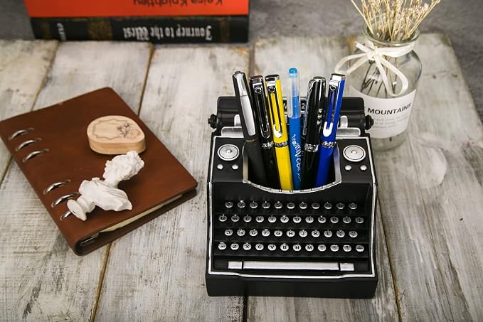 Retro Typewriter Pen Holder Desk Organizers - Image 6