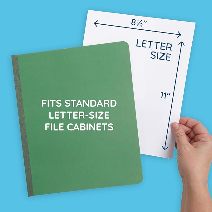 Blue Summit Supplies Green Classification Folders, 3 Dividers, Letter Size - Image 2