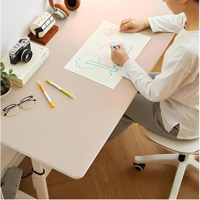 Bloss Extra Large Leather Desk Mat 47.2" x 24" Non-Slip Dressing Table Cover - Image 4