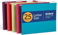Oxford Hanging File Folders, 25 Pack, Letter Size, 5 Bright Colors, 5 Tab by Oxford