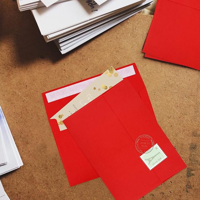 70 Packs A4 Envelope Red, 4x6 Photo Envelopes - Image 6
