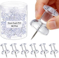 Outus 60 Pcs Giant Push Pins Jumbo Tacks 1/1.8inch Plastic Head by Outus