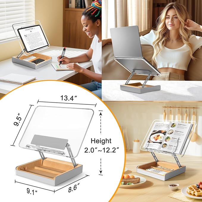 Book Stand with Storage, Book Holder - Image 8