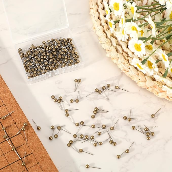 200pcs Map Push Pins, Round Head Pins - Image 3