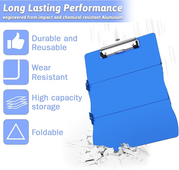 Nursing Clipboard Foldable Clipboard Medical: Edition Cheat Sheets Aluminum 3 - Image 6