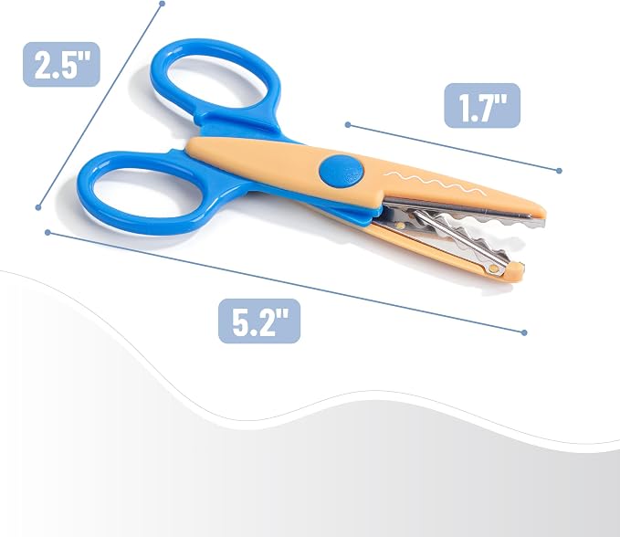 Mr. Pen- Craft Scissors Decorative Edge, 6 Pack, Spring Colors | Zig Zag - Image 3