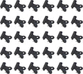 30PCS Black Push Pin Clips, Metal Mini Thumb Tacks by Unknown