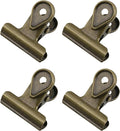 Xiaoyztan Mini Clips, 30mm Wide Bronze Bulldog Clips Paper Clip Binder Bull by Welcometoxiaoyztan