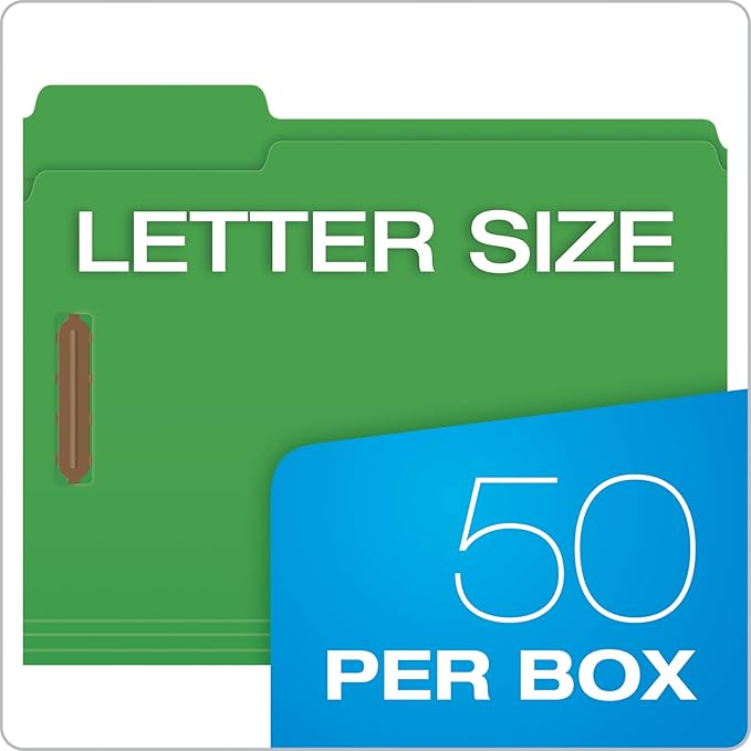 Pendaflex Fastener Folders, 2 Fasteners, Letter Size, 1/3 Cut Tabs in Left - Image 6