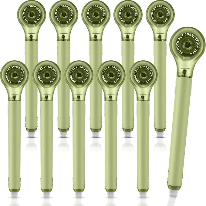 Gersoniel 10 Pack Correction Tape Pen Correctional Ink Tape Push Pull Protective by Gersoniel