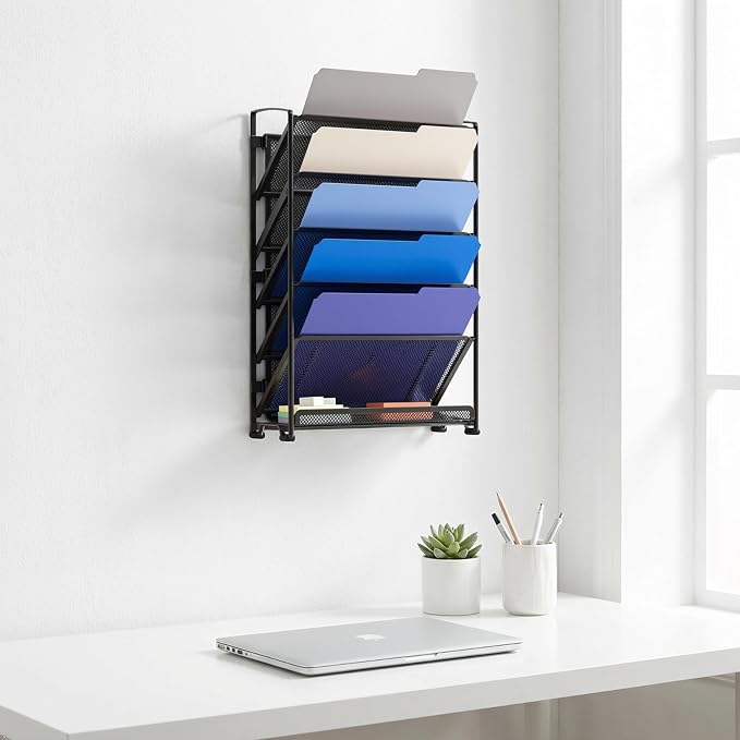 Simple Houseware 6-Tier Wall Mount Document Letter Tray Organizer - Image 8