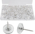 Biaungdo 150 Pcs Clear Flat Push Pins, Plastic Round Head Thumb Tacks by Biaungdo
