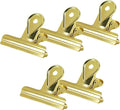 5 Pcs Bulldog Clips, 2.6x2.2 Inch Journal Clips, Metal Binder Clips, Heavy Duty by Koqye