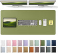 YSAGi Leather Desk Pad Protector, Office Desk Mat, Large Mouse Pad, Non-Slip PU by YSAGi