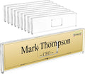 HlIMIEI Acrylic Name Plates for Doors, 10 Pack Self-Adhesive Wall Name Holders by HIIMIEI