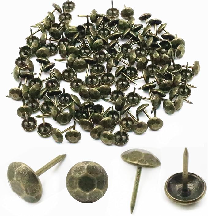 110pcs Upholstery Tacks for Furniture, Metal Upholstery Nails Decorative Thumb by QYIMLI
