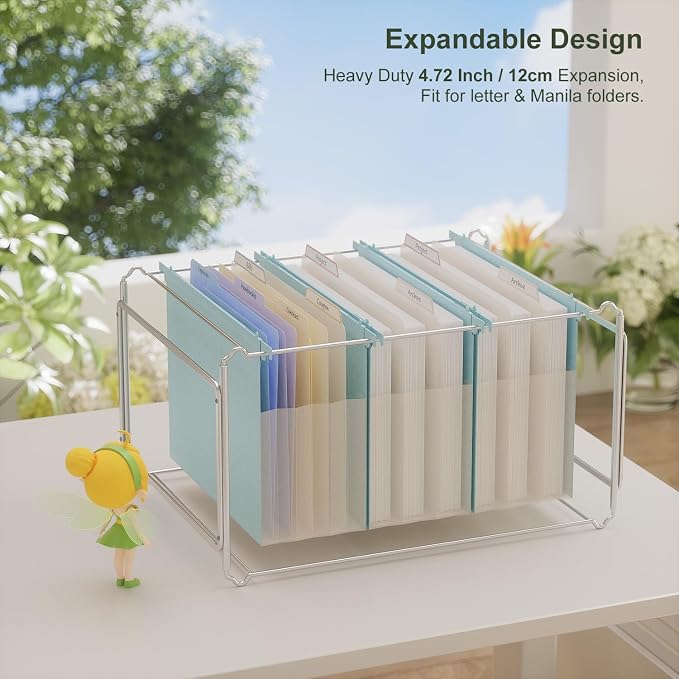 Extra Capacity Hanging File Folders, 4.72" Reinforced Wheat Straw Expanding - Image 4