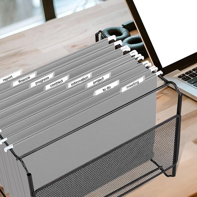 HERKKA Hanging File Folders, 60 Pack Reinforced Letter Size Hanging Folders - Image 7