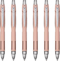 Uni-Ball Jetstream RT Ballpoint Pen, Fine Point, Coral Barrel, 6 Pens by uni-ball