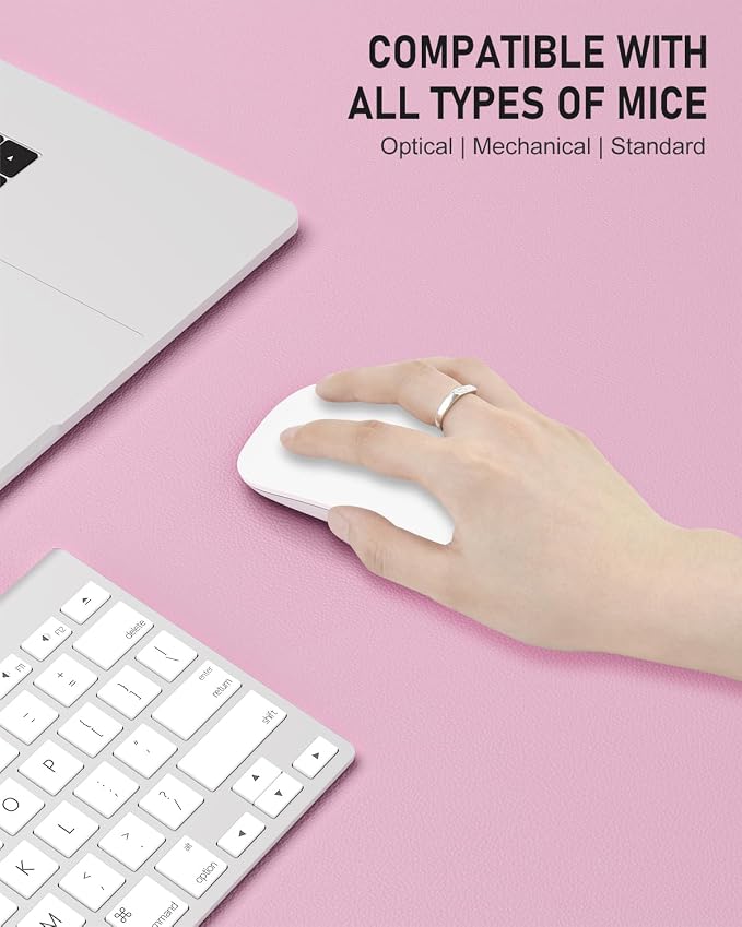 Desk Pad, 23.6" x 13.8" PU Leather Non-Slip Desk Mat Large Mouse Pad - Image 4