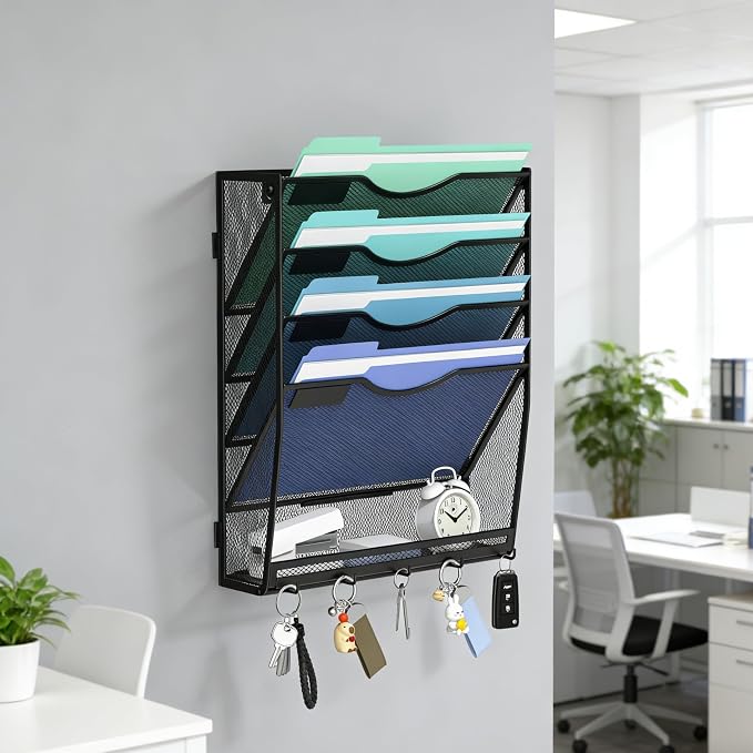 Gawerk 5-Tier Hanging Wall File Organizer - Image 3