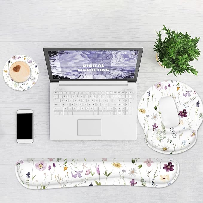 Ergonomic Mouse Pad with Wrist Rest and Keyboard Wrist Rest, Mousepad and Wrist - Image 6