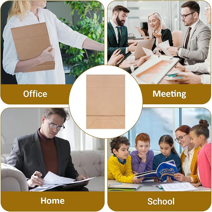zmybcpack 50 Pack 9.4" x 13.2" Expandable Catalog Envelopes, Large Kraft - Image 4