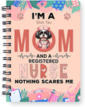 Ninety3POD I'm a Shih Tzu Mom and a Registered Nurse Nothing Scares Me Spiral by Ninety3POD