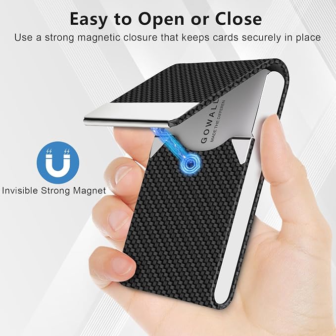 Black Carbon Business Card Holder - Image 2
