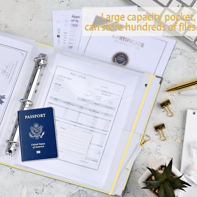 XKDOUS Important Document Organizer Emergency Binder Life Organizer Folio - Image 3