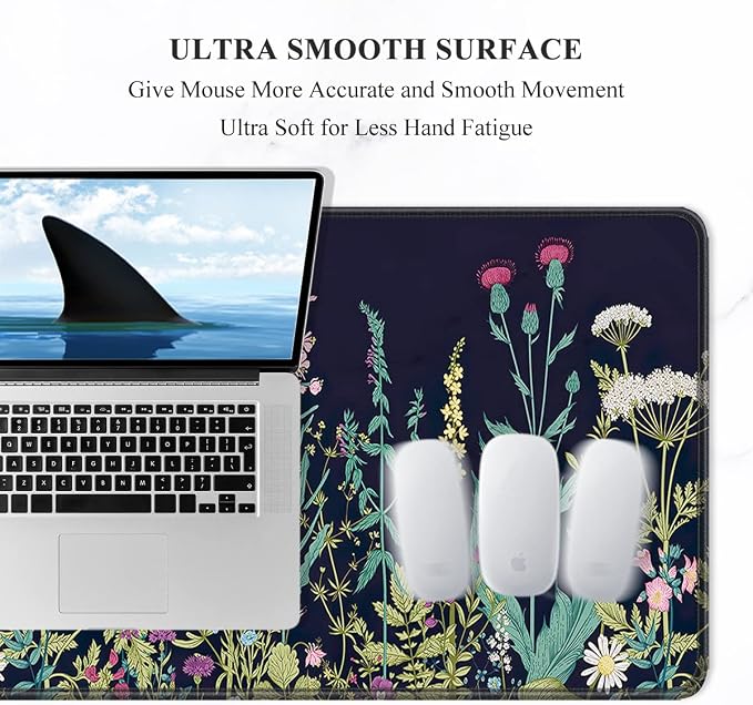 Auhoahsil Desk Pad, XL Extended Large Gaming Mouse Pad 31.5 x 11.8 Inch - Image 3