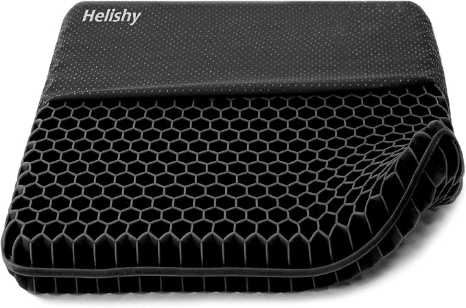Gel Seat Cushion, Double Thick Egg Gel Cushion by Helishy