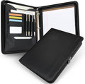 Faux Leather Zippered Padfolio by FORTAVEM