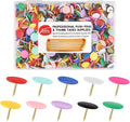 Thumb Tacks 400-count, Colors Plastic Roundness Push Pins Decorative Tacks by Yalis