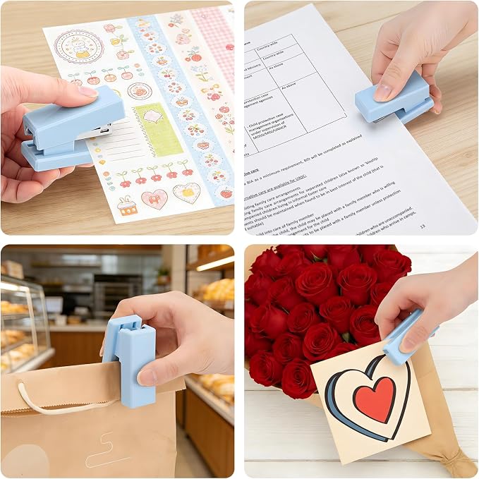 Mini Stapler with 2000 Staples, 30 Sheet Capacity, Jam-Free Small Desktop - Image 7