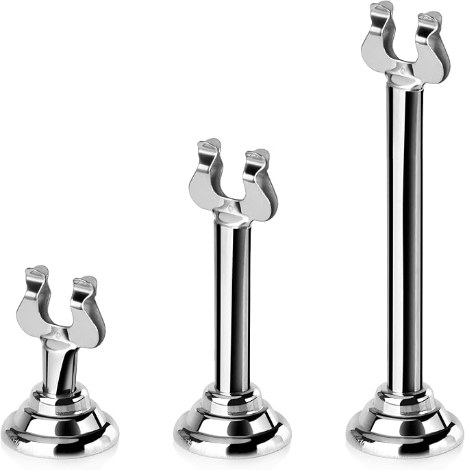 New Star Foodservice Triton Harp Clip Style Place Card / Table Number Holder - Image 3