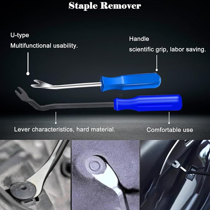 3Pcs Heavy Duty Upholstery and Construction Staple Remover - Image 4